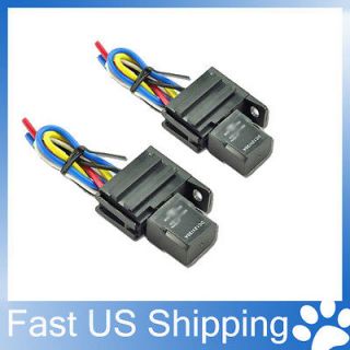 2Pack Car 30A 12V Relay Kit For Electric Fan Fuel Pump Light Horn 5Pin 