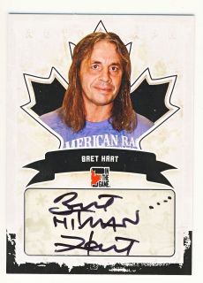 Bret Hart 2011 In The Game ITG Canadiana Autographed Auto Card #A BH2
