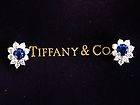 Tiffany & Co PLAT Victoria Sapphire Diamond Earrings 1.63CT