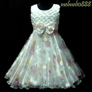   Flower Girls Baby Pageant Wedding Party Dance Dress 2,3,4,5,6,7,8