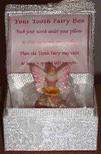 NEW GIRLS TOOTH FAIRY TRINKET BOX WITH POEM