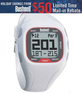 WHITE Bushnell Golf Neo+ GPS Rangefinder Watch Neo Plus $50 Mail In 