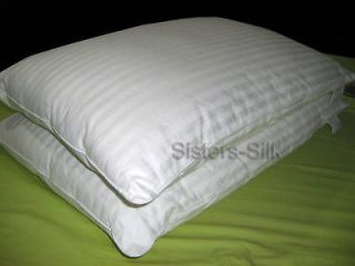 Pair Silk Filled Pillows ● Standard/Queen​/King