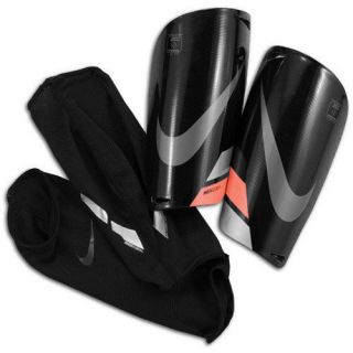 Nike Mercurial Lite 2012 Shin Guard Slip Shield Black/Orange/G​rey 