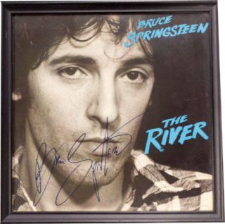 Bruce Springsteen Hand Signed & Framed The River LP Vinyl Album JSA