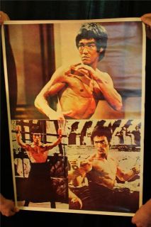 VINTAGE VERY RARE BRUCE LEE POSTER MINT CONDITION