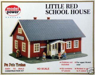 Little Red School House Model RR Building Kit HO 187 by Model Power