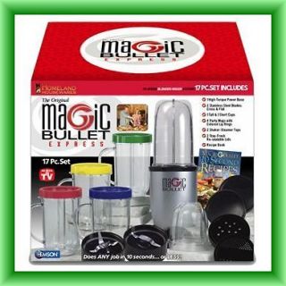 Magic Bullet Express Blender and Mixer System, 17 piece (New & Free 