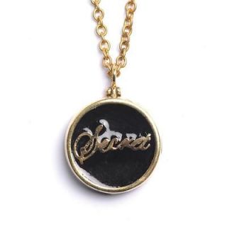 Vintage brass gold Secret locket secret compartment necklace by 