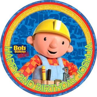 BOB THE BUILDER RICE PAPER BIRTHDAY CAKE TOPPER