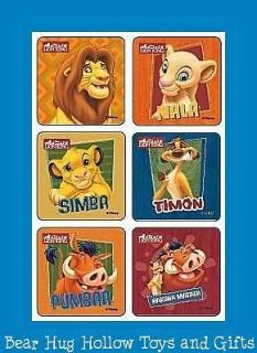 18 Lion King Simba Timon Pumbaa Stickers Party Favors