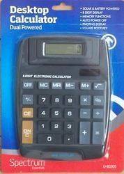 Desk top calculator dual powered solar and battery postage inc in 