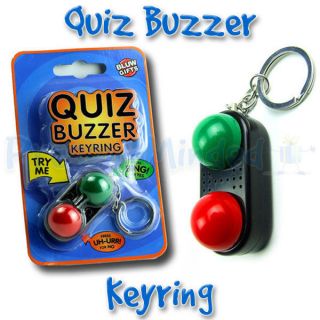 Quiz Buzzer Key Ring  Quiz Game Show Yes Or No Style Sound Buzzer 