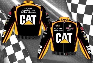 2011 Youth Kids Boys Size 5 14 Jeff Burton CAT NASCAR Jacket Coat 