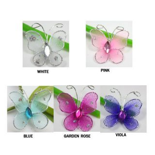   Nylon Artificial Butterfly Wedding Supplies Decorations 