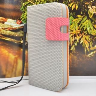 Gray Card Wallet Flip Ball Leather Hard Case Cover For Apple Iphone 4s 