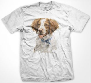Brittany Spaniel Dog Mens Pets Animals Puppy T Shirt