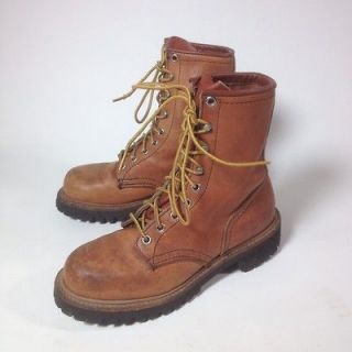 Vtg Womens RED WING IRISH SETTER Leather Work Boots Sz 4.5 C 