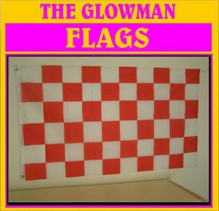RED & WHITE CHEQUERED FLAG for AUTO CAR BOAT MOTOR BIKE RACING & SPORT 