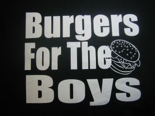 BURGERS FOR THE BOYS Pauly D Hangover Party Time Funny Swag Jersey 