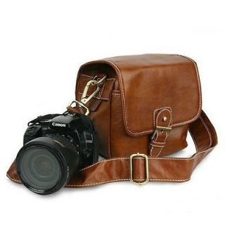   Coffee Vintage Shoulder Camera Bag Deluxe Photo Video Gadget Bag DSLR