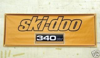 Vintage Ski Doo 340 RV Snowmobile Banner