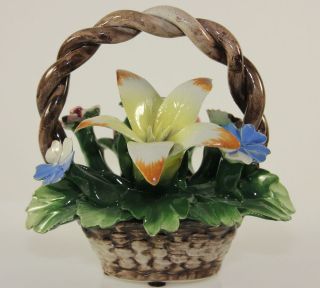 capodimonte flower basket in China & Dinnerware