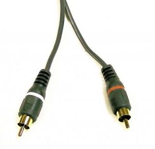 AUDIO CABLE FOR DUAL TURNTABLE RCA PLUGS ONE END  PUSH ON CLIPS AT 