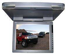  15 Thin Gray Ceiling Flip Down Car Video Monitor /IR Transmitter