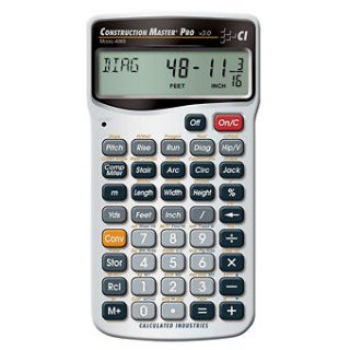   INDUSTRIES Construction Master Pro Calculator 4065 Free Postage