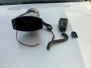 Car/Truck Alarm Siren Speaker + Microphone PA System 5 Tones VERY LOUD