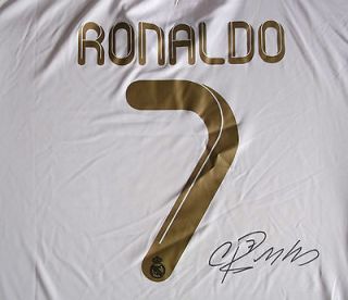 NEW REAL MADRID SOCCER SHIRT SIGNED BY THE GREAT CRISTIANO RONALDO 