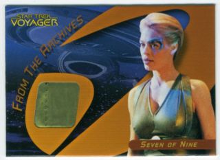 Star Trek 40th Costume Card C12 VOY SEVEN OF NINE (GOLD) w/STITCH