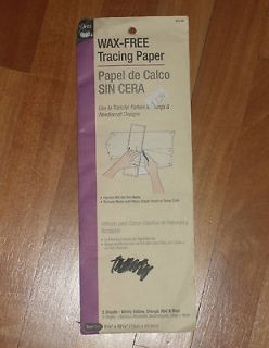 NEW Dritz wax free tracing paper sewing