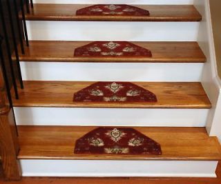 Washable Carpet Stair Treads   Wine (13)