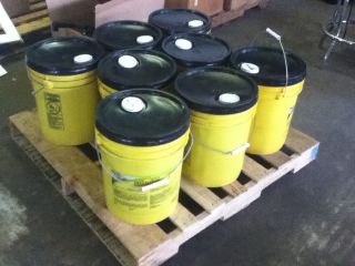 wholesale Lot (8) 5 Gallon Buckets Simoniz CX 8 Rinse Additive Drying 