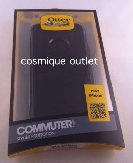 NEW iPhone 5 Otterbox Commuter BLACK CASE/COVER WITH SCREEN PROTECTOR