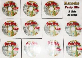 11 Chartbuster Karaoke Party Hits CD+G Disc   165 Great Karaoke Songs