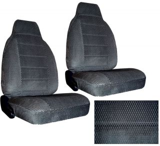   GREY SCOTTSDALE FABRIC HIGH BACK NEW SEAT COVERS CAR TRUCK SEATCOVER