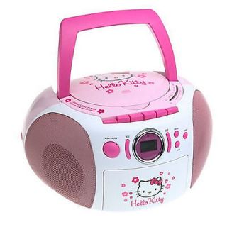 Hello Kitty Stereo CD Boombox #zTS