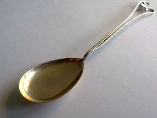 Antique RARE Solid Silver Spoon, Portugal hallmark, length 14cm.