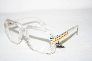 Cazal Design Sunglasses Run DMC Retro Clear Gold frame Nerd Old 