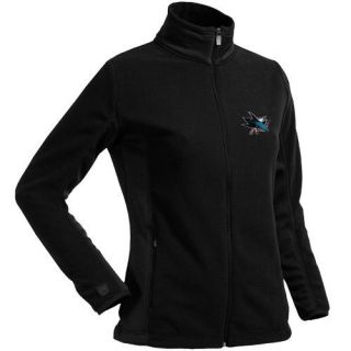 Antigua San Jose Sharks Ladies Sleet Microfleece Full Zip Jacket 