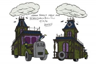 Addams Family MOBILE HOME MODEL SHEET B HB Cartoon