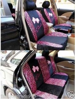   Kitty Black dream lace Series Bow Car Auto Seat Covers Case Holder
