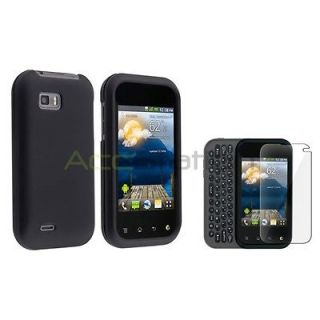 For LG MyTouch Q (Slide Phone)T Mobile Hard Case Snap Cover Black 