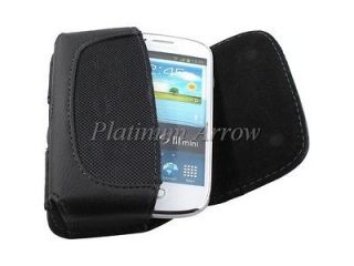 Belt Clip Loop Holster Leather Case for Samsung I8190 Galaxy S 3 mini 
