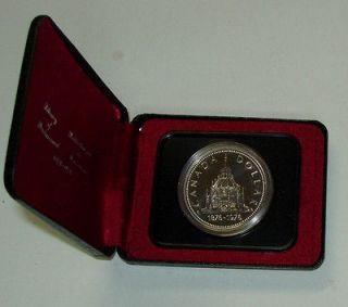    1976 Library Of Parliament Centennial Silver Dollar in Mint Case