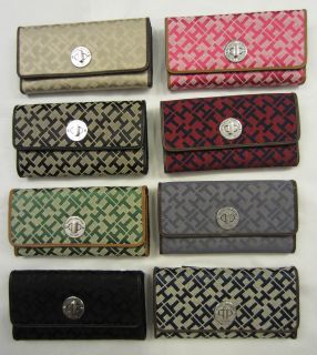   HILFIGER WOMENS WALLET (CLUTCH PURSE CHECKBOOK) CHOICE OF COLORS NEW