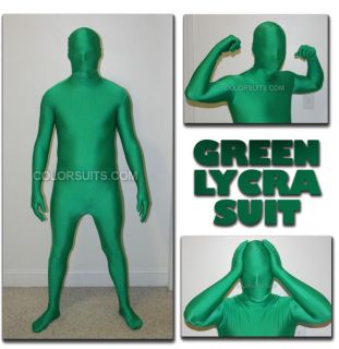   Irish Seahawks Greenman Suit Costume Green Man Lycra Ships USA Packers